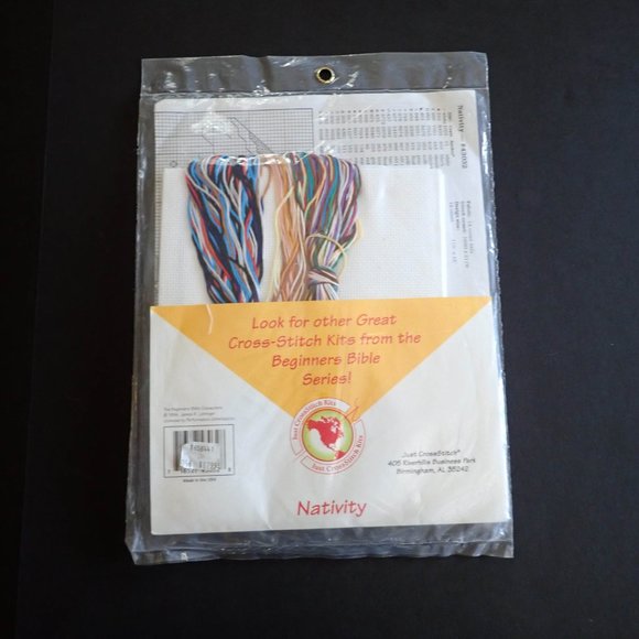 Just Cross Stitch Nativity Beginners Bible Kit - Picture 3 of 3